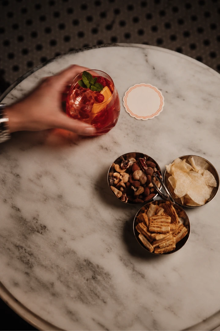 Briz con fruta fresca y hielo